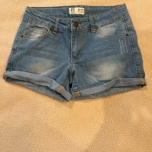 Girls Blue Denim Shorts